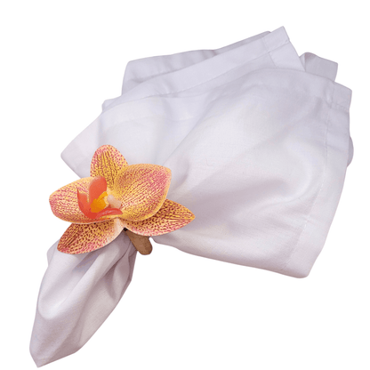 Maison Charlô | Set 6 Yellow Degrade Orchid Luxery Napkin Rings