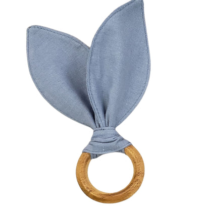 Maison Charlo | Easter Set of 4 Blue Turquoise  Bunny Ears Napkin Rings | Dining Table Decor