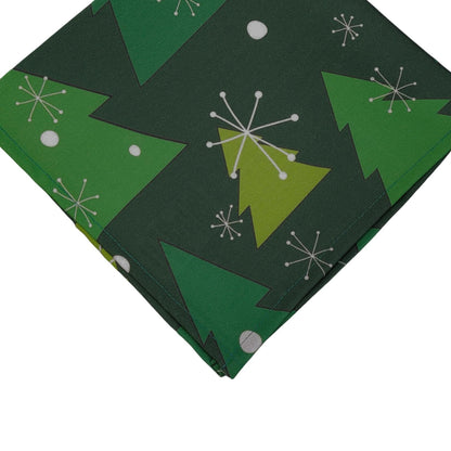 Charlo's Cloth Napkins Set of 4 Christmas Tree 16" by 16" - Green