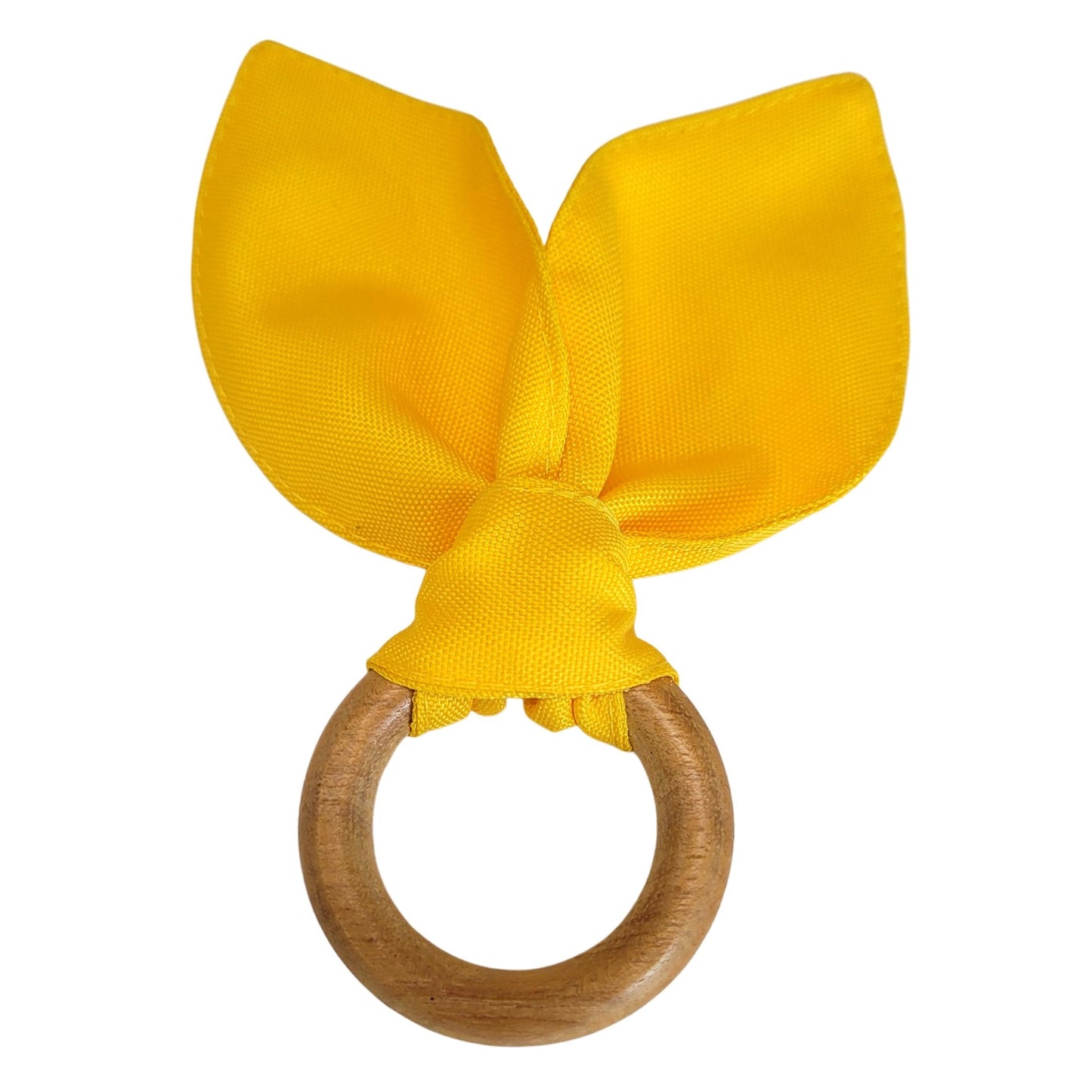 Maison Charlo | Easter Set of 4 Yellow Orange Bunny Ears Napkin Rings | Dining Table Decor