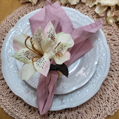 Maison Charlô | Astromelia Flower Napkin Rings for thanksgiving, events, party, wedding