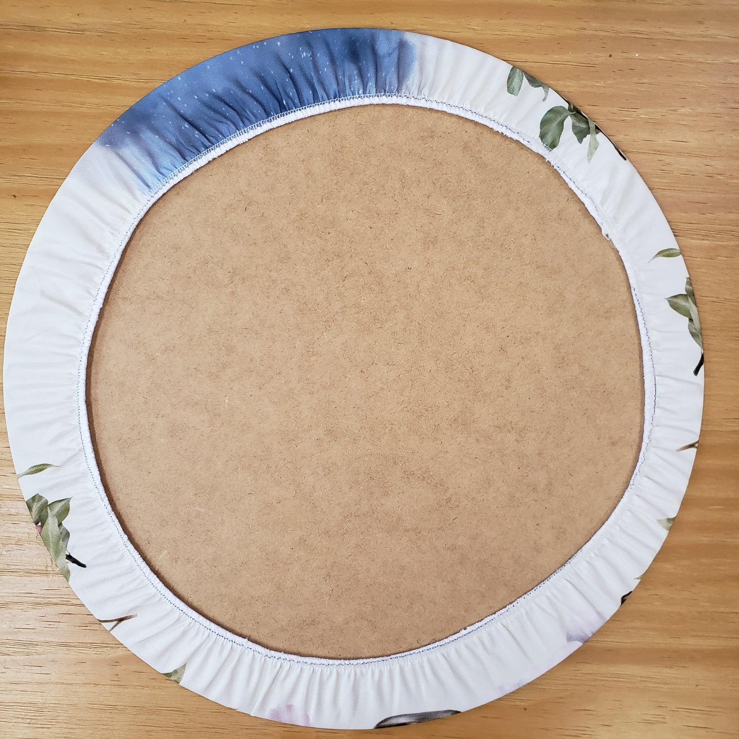 Set of 4 Round Placemats Covers Christmas Night Cloth 14" - White