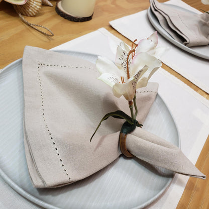 Maison Charlô | Astromelia Flower Napkin Rings for thanksgiving, events, party, wedding