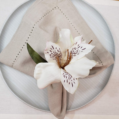 Maison Charlô | Astromelia Flower Napkin Rings for thanksgiving, events, party, wedding