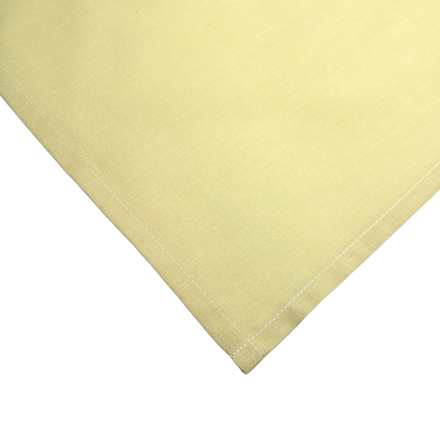 Charlo's Set of 4 Yellow 100% Cotton Solid Cloth Napkins 15" by 15" Washable Reusable