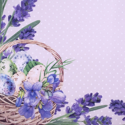 Set of 4 Lavender Waterproof Rectangular Placemats Easter 17" x 13"