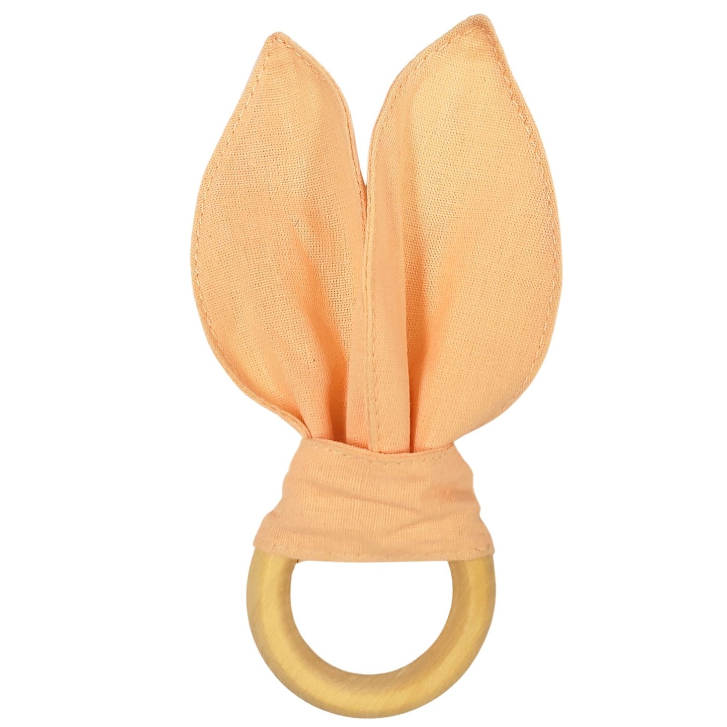 Maison Charlo | Easter Set of 4 Beige Macaroon Bunny Ears Napkin Rings | Dining Table Decor