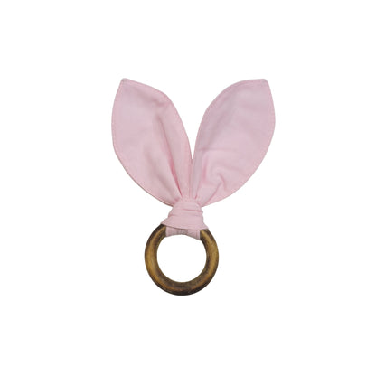 Maison Charlo | Easter Set of 4 Rose Pink Bunny Ears Napkin Rings | Dining Table Decor