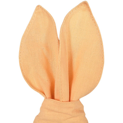 Maison Charlo | Easter Set of 4 Beige Macaroon Bunny Ears Napkin Rings | Dining Table Decor