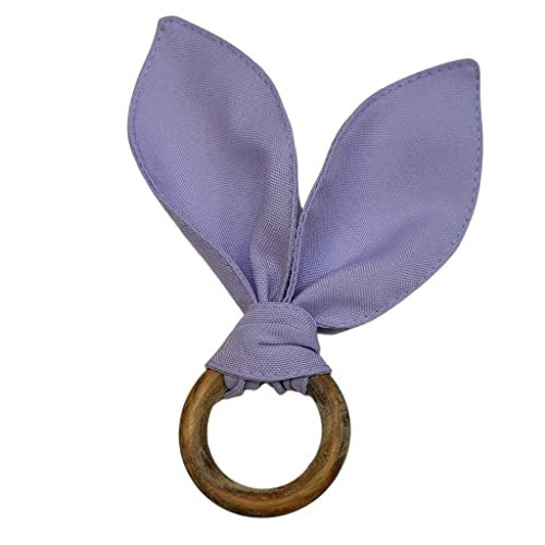 Maison Charlo | Set of 4 Lilac Bunny Ears Napkin Rings | Easter Decorations for Table