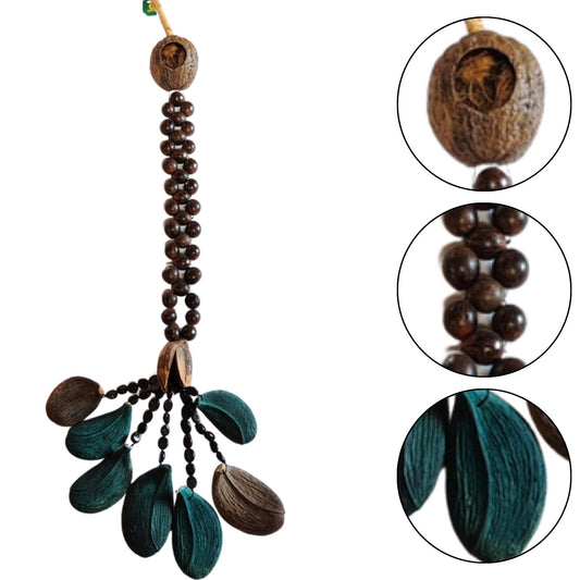 BIOJewelry Amazon Real Coconut Table Decorative Necklace Handmade for Living Room, Bedroom, Entrance