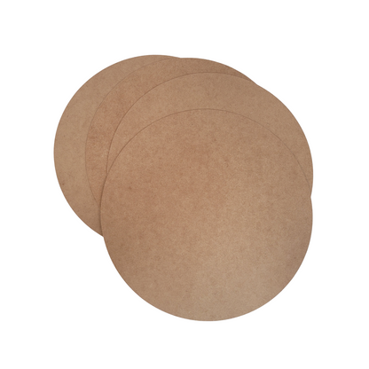 4 Pack 14 Inch Wood Circles for Cover Cloth Placemat