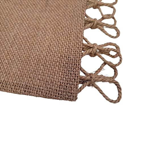 Charlo's Set of 4 Sustainable Rectangular Braided Jute Placemats 18" x12"