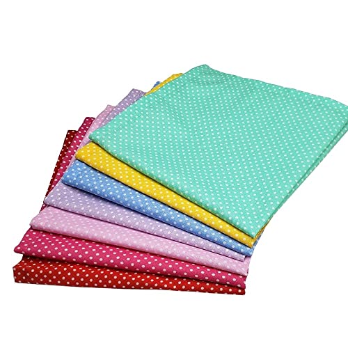 Charlo's Set of 4 Pink Polka Dot 100% Cotton Cloth Napkins 15" by 15" Washable Reusable