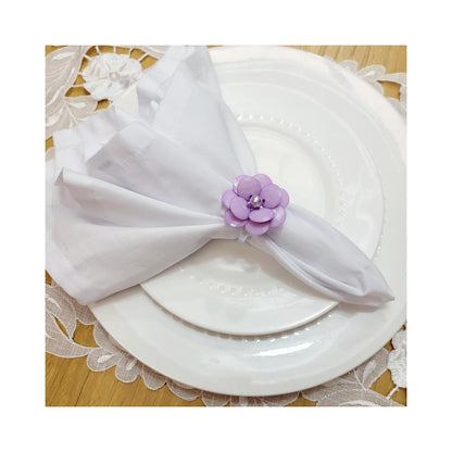 Maison Charlô | Set of 4 Delicate Flower Napkin Rings | Wedding, Thanksgiving, Christmas, New Year, Wedding, Banquet, Birthday