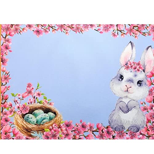 Set of 4 Cherry Tree Waterproof Rectangular Placemats Easter 17" x 13"