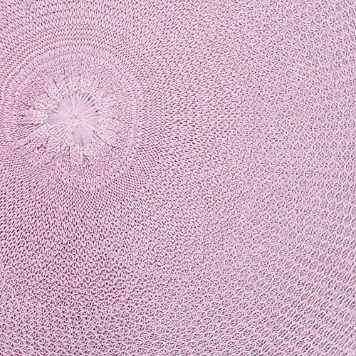 Charlo's Set of 4 Rose Tyft Crochet Sustainable Round Placemats 16" x 16"