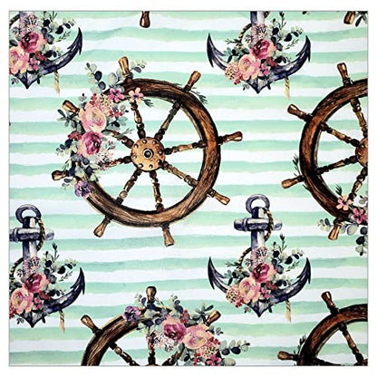 Charlo's Cloth Napkins Set of 4 Cancun Seas 16" by 16" Dining Table Decor, Reusable Napkins