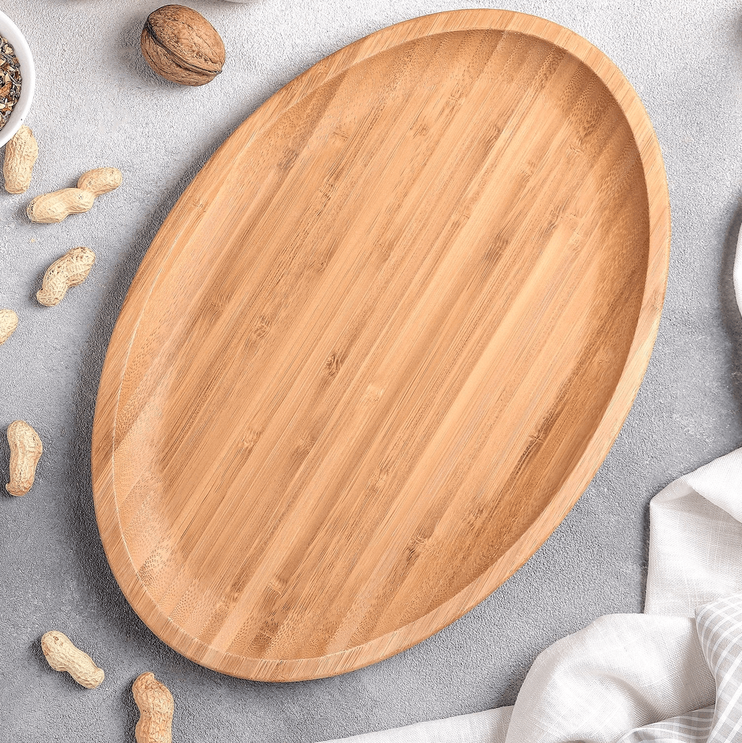 Bamboo Oval Hostess Platter