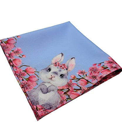 Charlo's Easter Cloth Napkins Bunny Cherry Tree Reusable Soft Durable Dinner