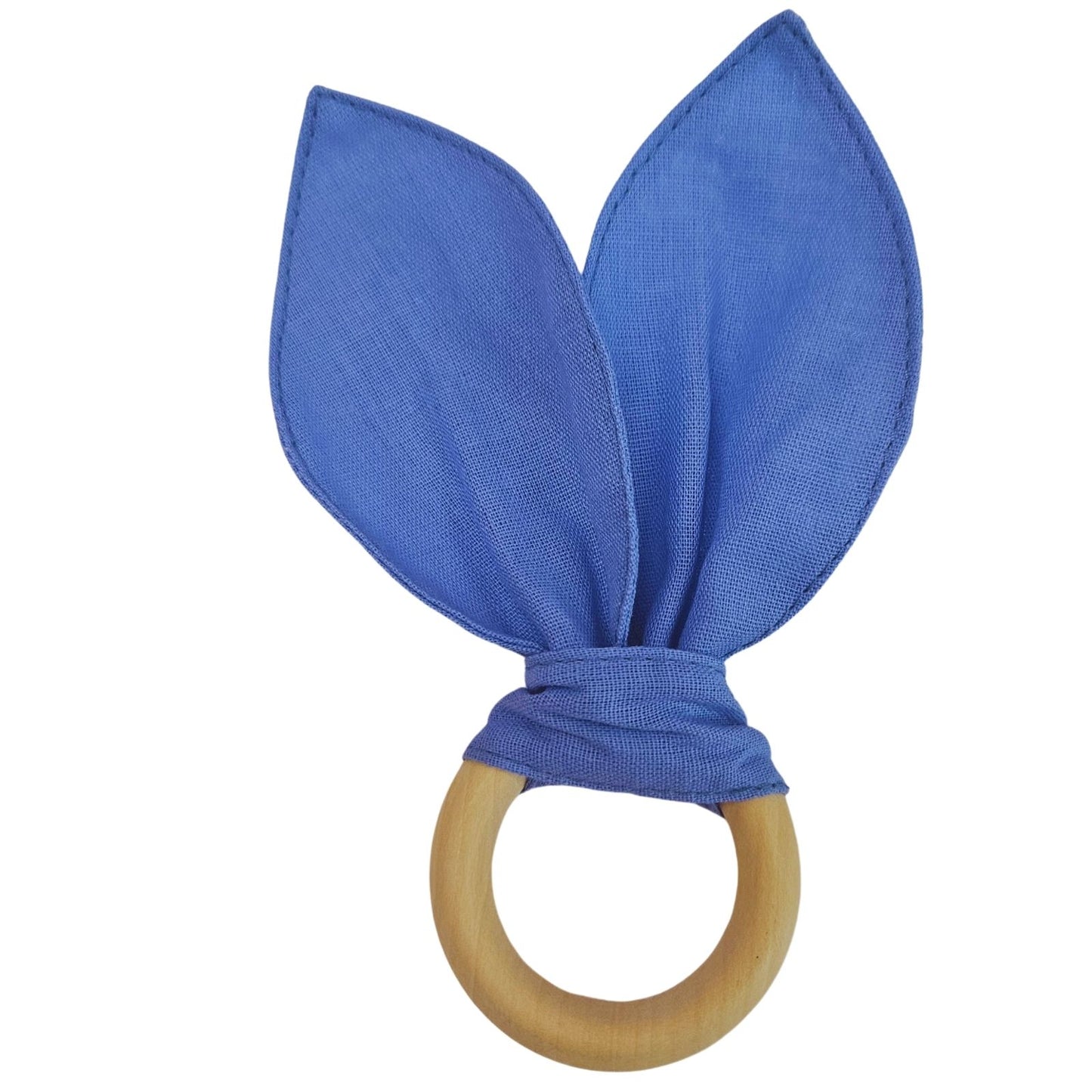 Maison Charlo | Easter Set of 4 Charm Blue Bunny Ears Napkin Rings | Dining Table Decor