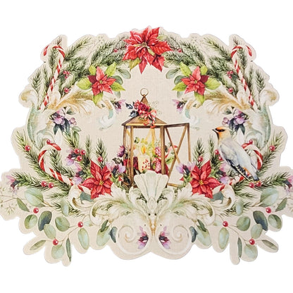 Maison Charlo - Set of 4 Waterproof Garland Placemats Christmas - Off White