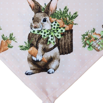 Charlo's Easter Cloth Napkins Carrot Basket Reusable Soft Durable Orange