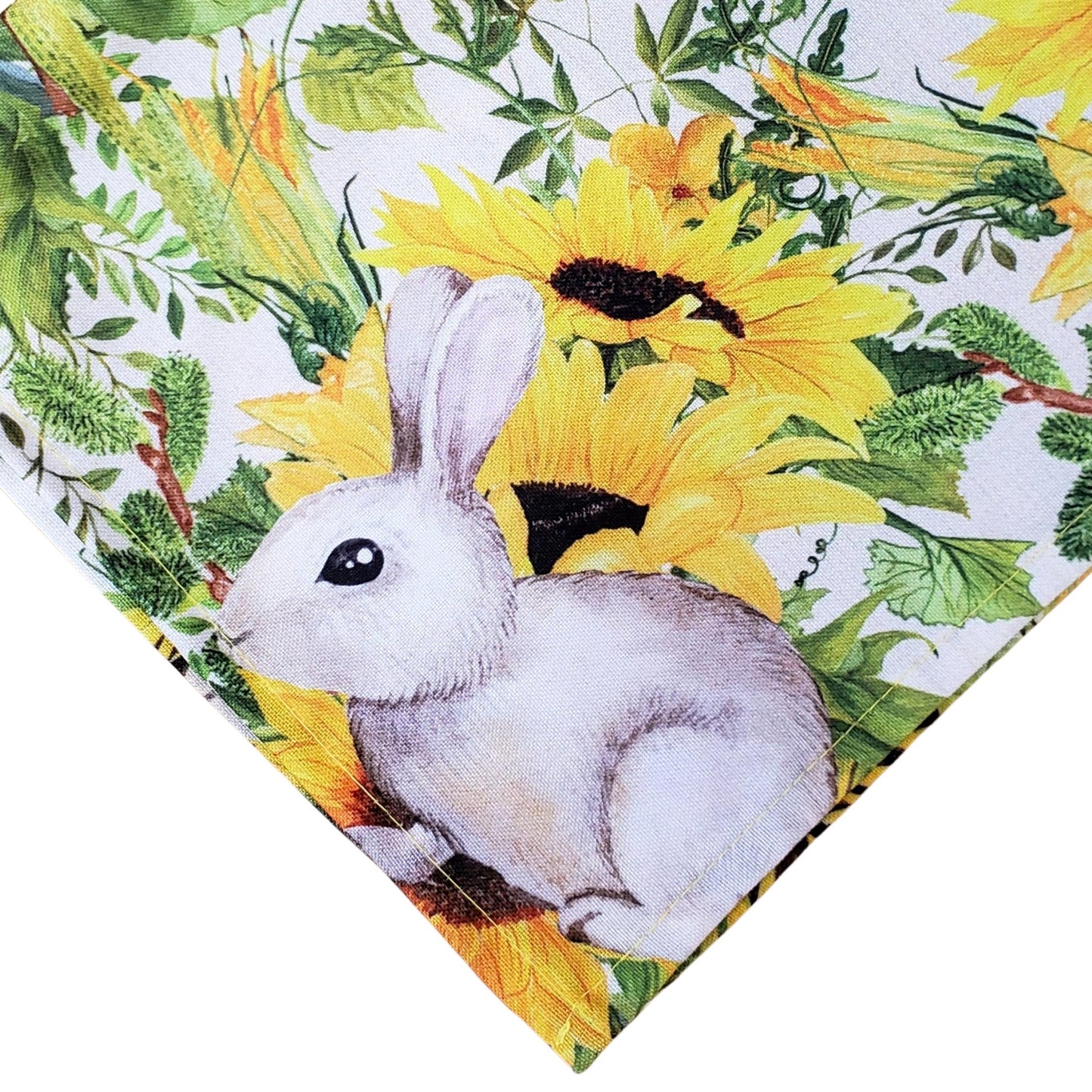 Charlo's Easter Cloth Napkinsit Sunflower Eggs Reusable Soft Durable Yellow