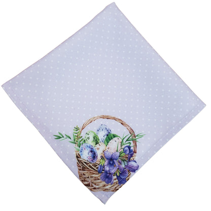 Charlo's Easter Cloth Napkins Lavender Bunny Lilac Reusable Napkins Soft Durable Dinner