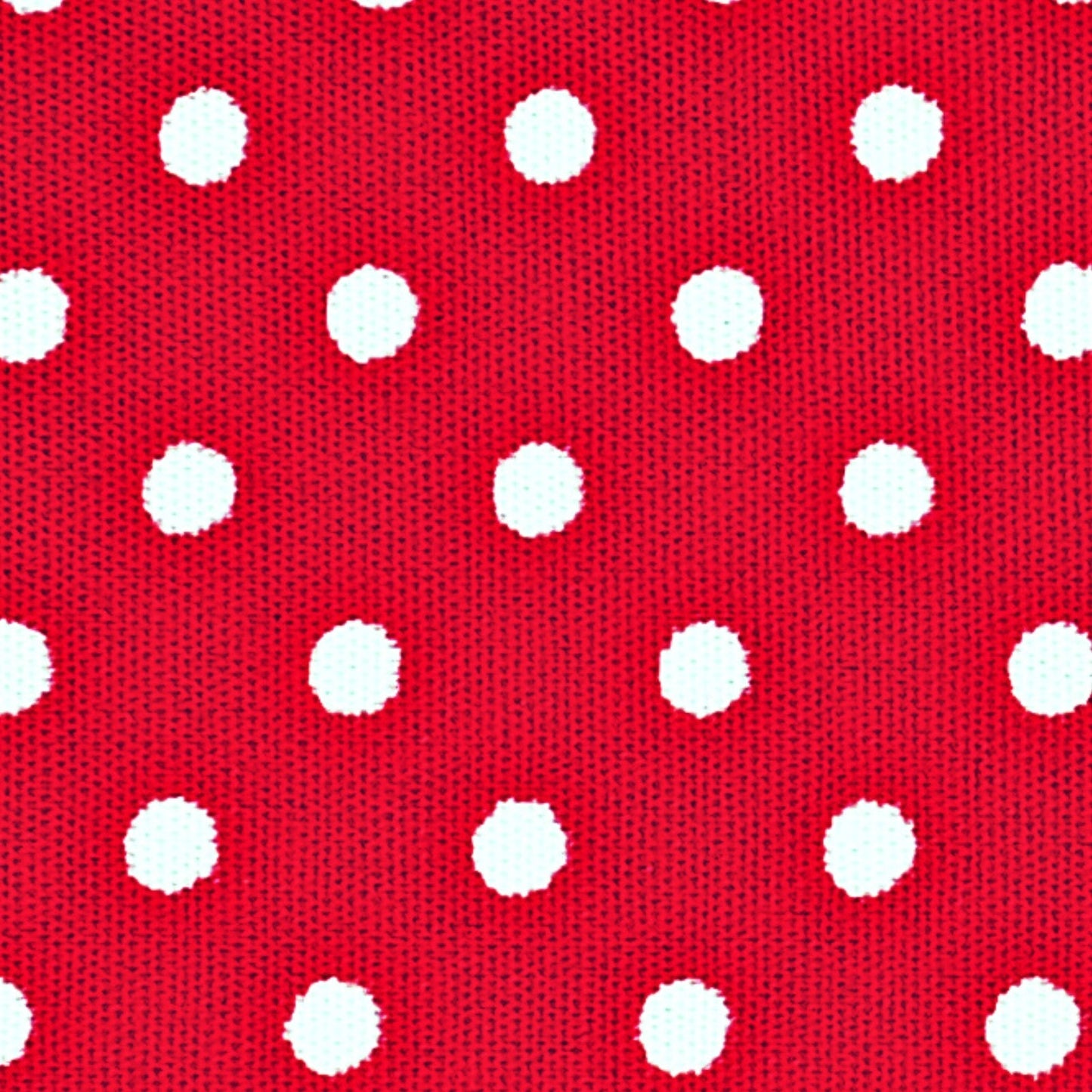 Set of 4 Round Placemats Covers 14 Dia inch Dot Polka Red White