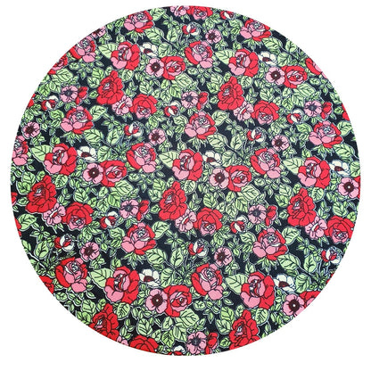 Charlo's Set of 4 Round Placemats Covers 14 Dia inch Floral Romance