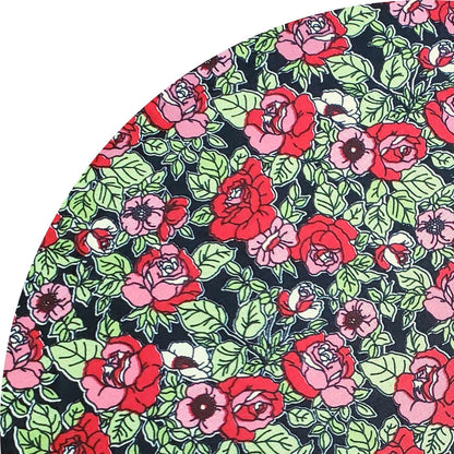 Charlo's Set of 4 Round Placemats Covers 14 Dia inch Floral Romance