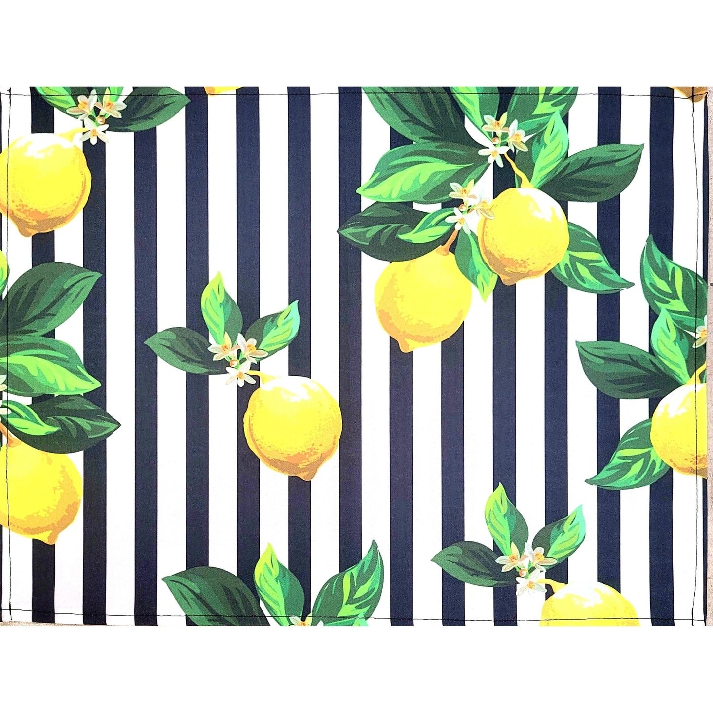 Set of 4 Waterproof Rectangular Placemats Top Lemon Siciliano 17X13