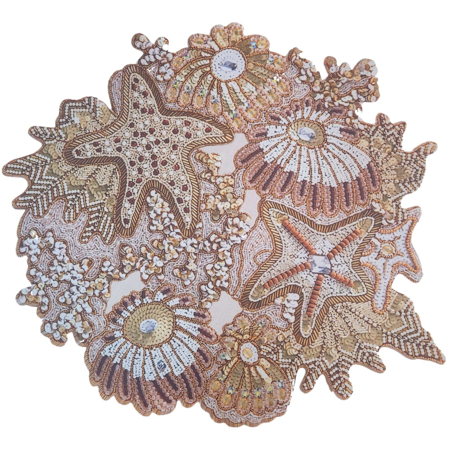 Charlo's Set 4 Premium Placemats Waterproof Sea Corals