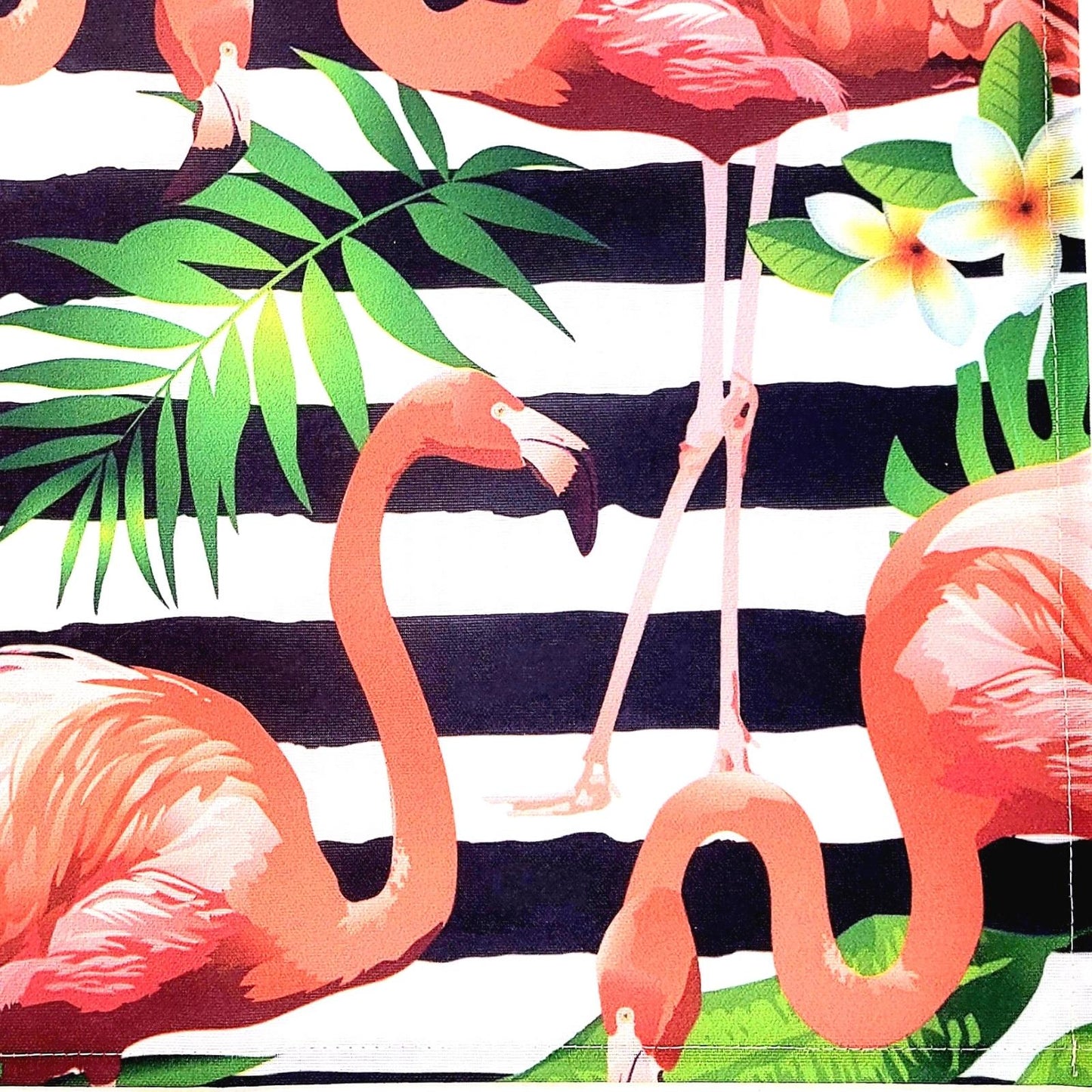 Set of 4 Waterproof Rectangular Placemats Flamingo 17X13