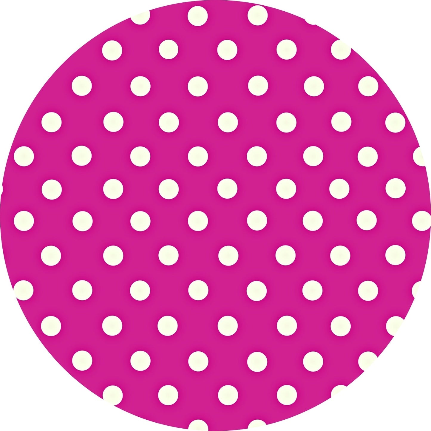 Charlo's Set of 4 Round Placemats Covers 14 Dia inch Dot Polka Pink