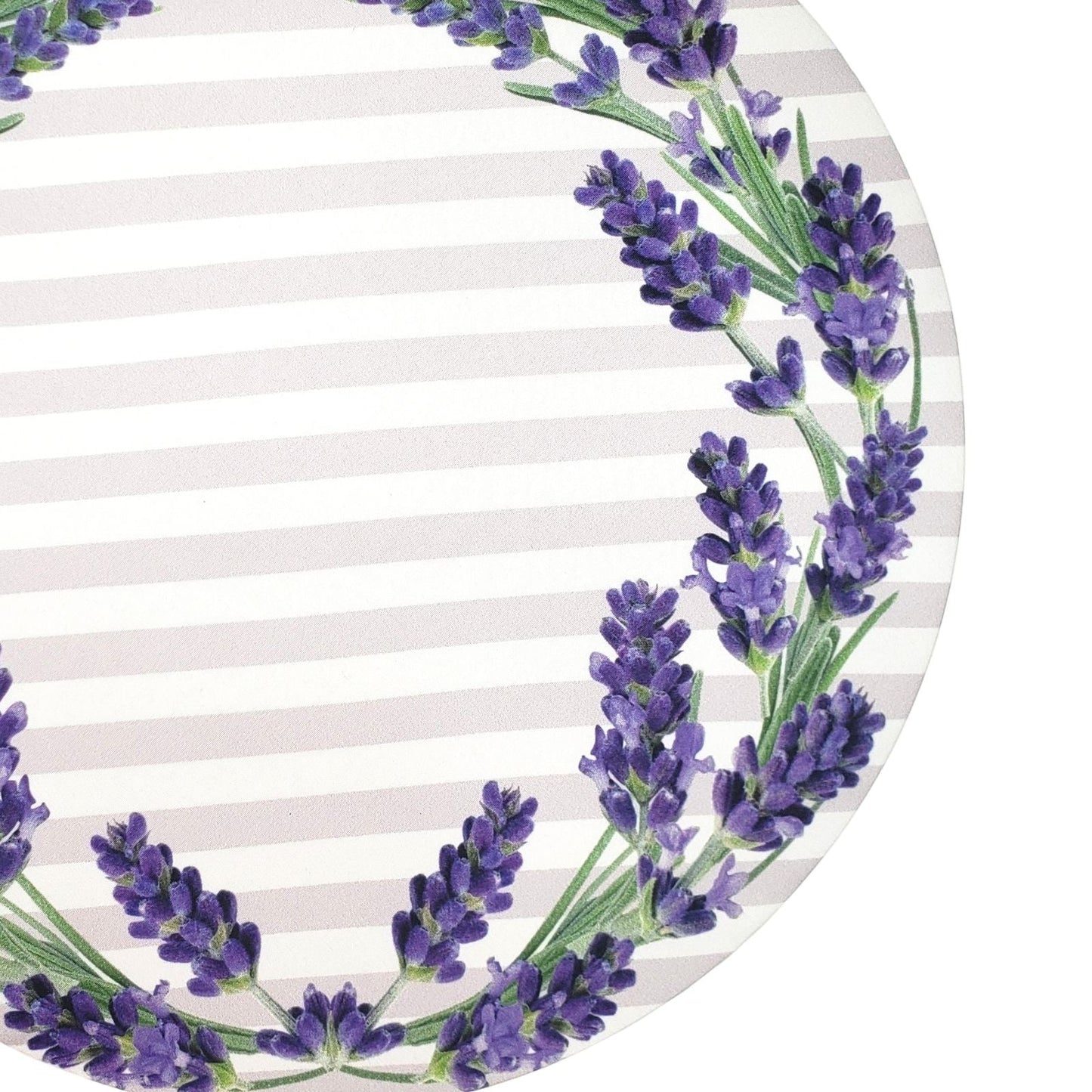 Set of 4 Round Placemats Covers 14 Dia inch Ring Lavender Lilac