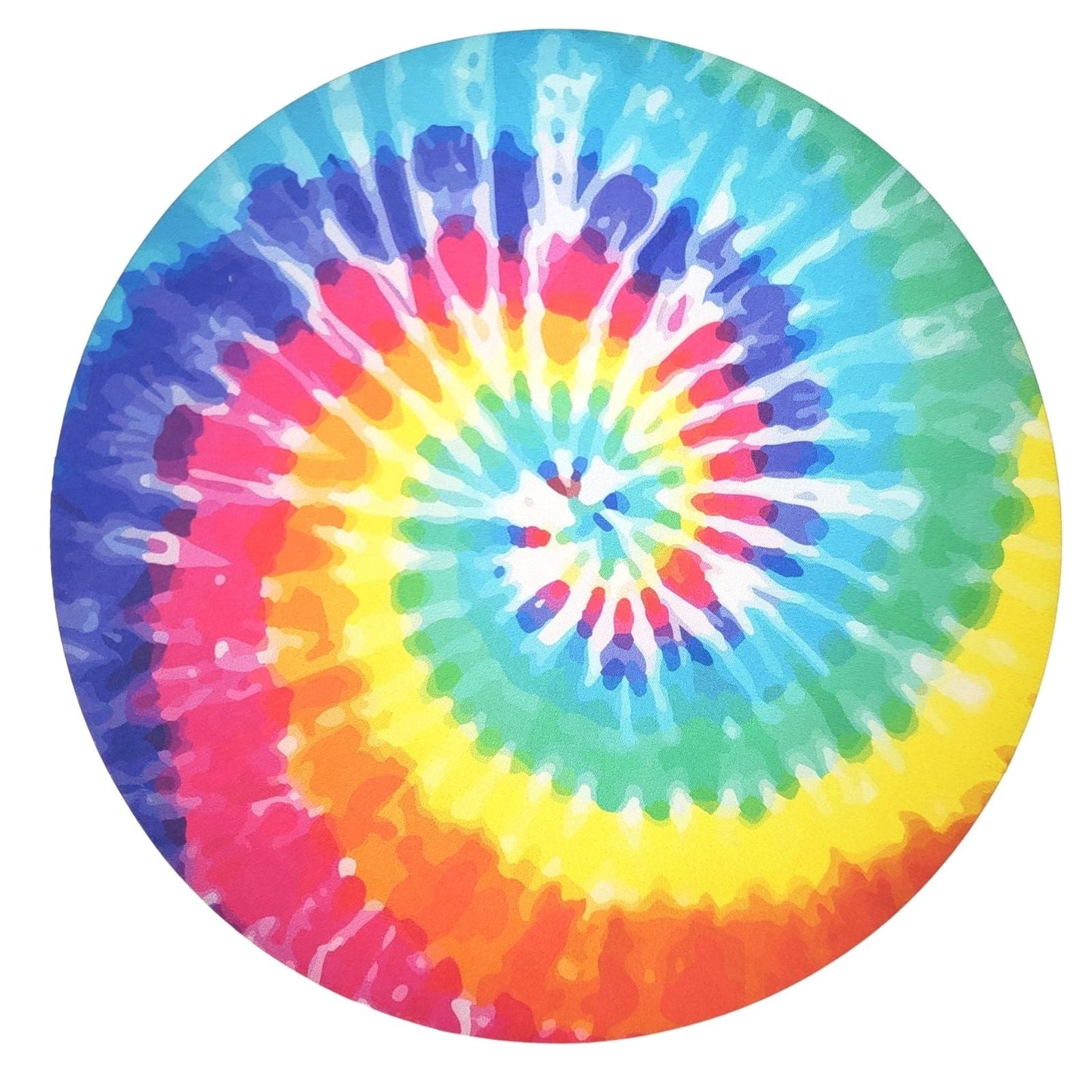 Set of 4 Round Placemats Covers Tie Dye 14 Dia inch