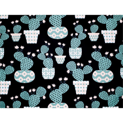 Charlo's Set of 4 Waterproof Rectangular Placemats Fun Cactus 17X13