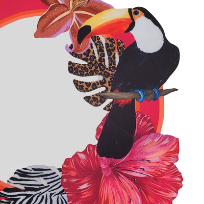 Set of 4 Waterproof Premium Placemats Toucan Luxury